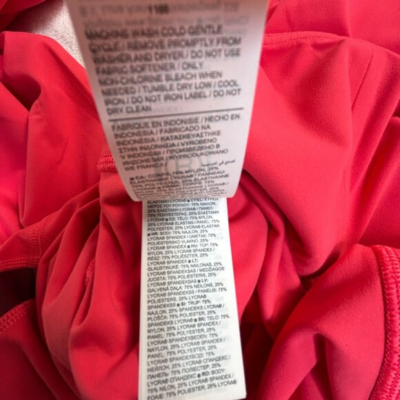 Athleta Elation High Rise Colorblock 7/8 Tight Leggings Red Medium Yoga New $99 - Picture 3 of 8